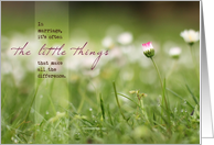 The Little Things in Marriage - Pink Daisy card