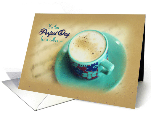 Perfect Day for a Coffee - Invitation card (1156902)