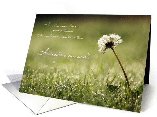 He Restores My Soul - Scripture Note card (1163896)