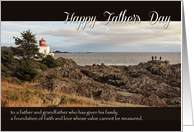 Lighthouse - Father’s Day for Christian Grandfather card