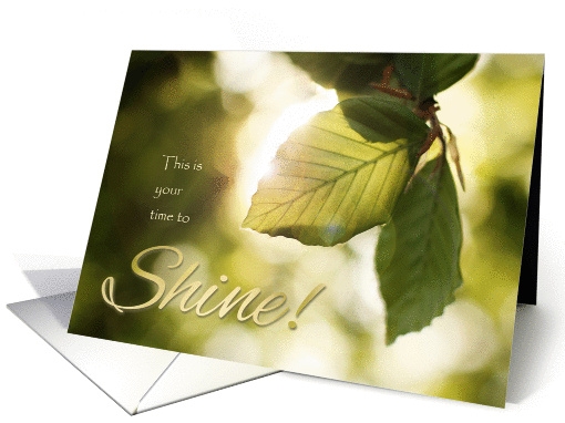 Time to Shine - Graduation card (1391088)