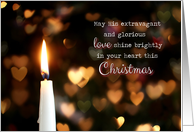 Love & Light - Religious Christmas card