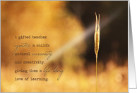 Teacher Thank You card