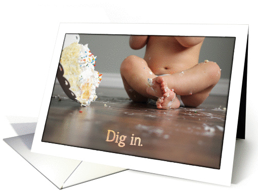 Dig In Birthday Cake card (1433128)