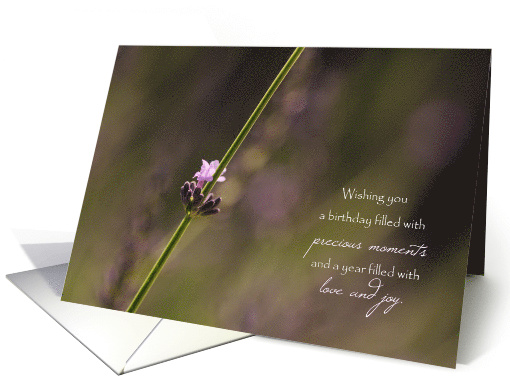 Blossoming Lavender - Precious Moments Birthday Wishes card (1533834)