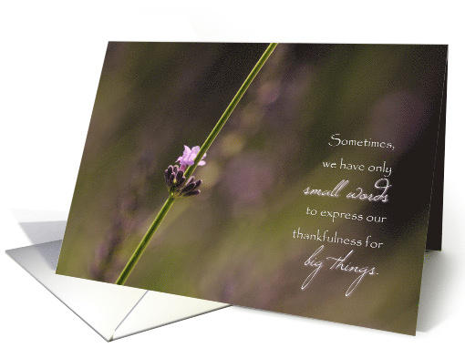 Blossoming Lavender - Thank You for Kindness card (1533836)