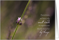 Blossoming Lavender - Thank You for Kindness card