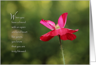 Bright Poppy - Friend’s Birthday card