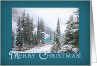 Snowy Merry Christmas card