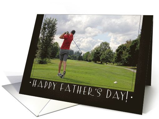 Golfer Happy Father's Day card (1601924)