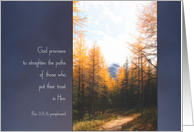 Trusting in God’s Direction Encouragement card