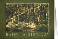 Path in the Woods Religious Father’s Day for Dad card