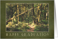 Path in the Woods Graduation card