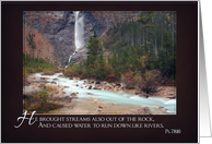 God’s Creation in Streams from Rock Scripture Note card