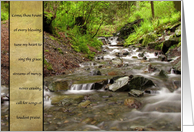 Encouragement - Streams of Mercy (Come, Thou Fount) card