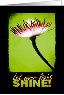Adult Baptism - Let your light shine! card