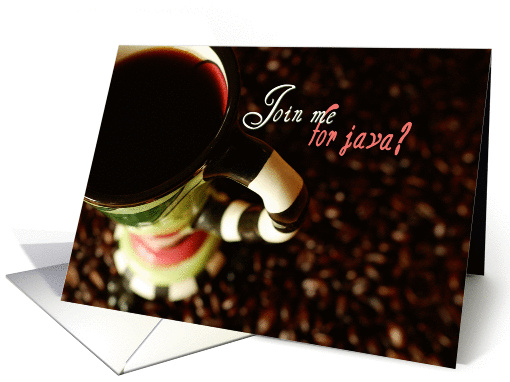 Join me for Java? - Invitation card (893978)