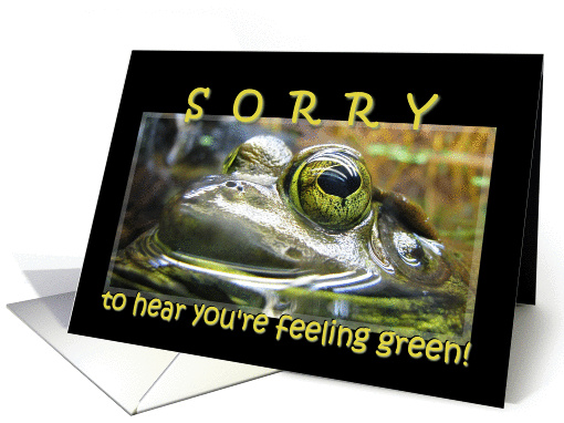 Feeling Green - Get Well Soon card (897767)