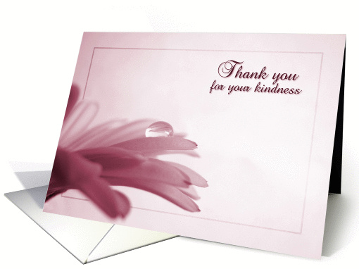 Thank You for Your Kindness - Pink Daisy card (908655)