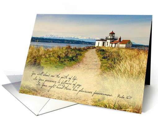 The Path of Life - Lighthouse Notecard with Scripture card (921283)