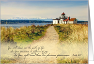 The Path of Life - Lighthouse Notecard with Scripture card