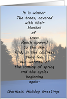 Warmest Holiday Greetings card