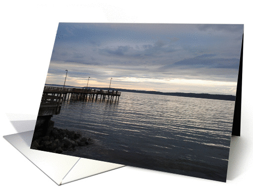 Beach, sunset, blank card (873061)