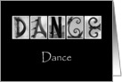 Dance - Alphabet Art Card