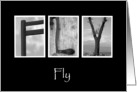 Fly - Alphabet Art Card