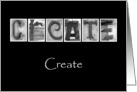 Create - Alphabet Art Card