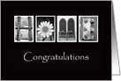 Home - Congratulation - Alphabet Art Card