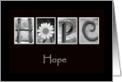 Hope - Alphabet Art card