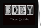 Happy Birthday - Alphabet Art card