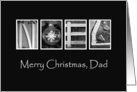 Dad -Christmas - Noel - Alphabet Art card