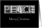 Peace - Christmas - Alphabet Art card