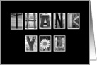 Thank You - Alphabet Art card