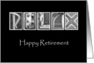 Retirement - Relax - Alphabet Art card