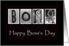 Boss’s Day - Alphabet Art card