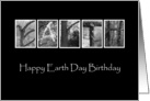 Birthday on Earth Day - Alphabet Art card
