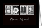 We’ve moved - Condo - Announcement - Alphabet Art card