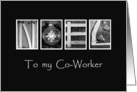 Co-Worker - Christmas - Noel - Alphabet Art card