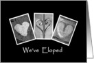 We’ve Eloped - Party Invitation - Hearts - Alphabet Art card