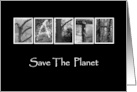 Earth - Save The Planet - Alphabet Art card