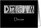 Dream - Alphabet Art card