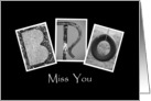 Bro - Miss You - Alphabet Art card