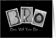 Brother - Groomsman - Wedding - Alphabet Art card
