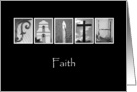 Faith - Inspirational - Alphabet Art card