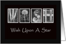 Wish Upon A Star - Encouragement - Alphabet Art card
