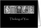 Smile - Far Away - Thinking of You - Alphabet Art card