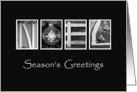 Noel - Season’s Greetings - Alphabet Art card
